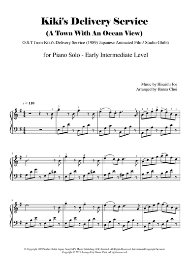 Kiki's Delivery Service (on A Clear Day) (arr. Hanna Choi)