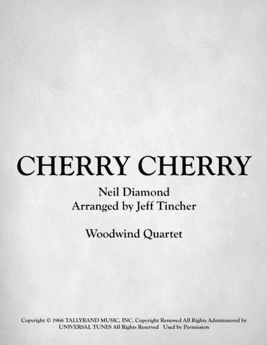 Cherry, Cherry (arr. Jeff Tincher)