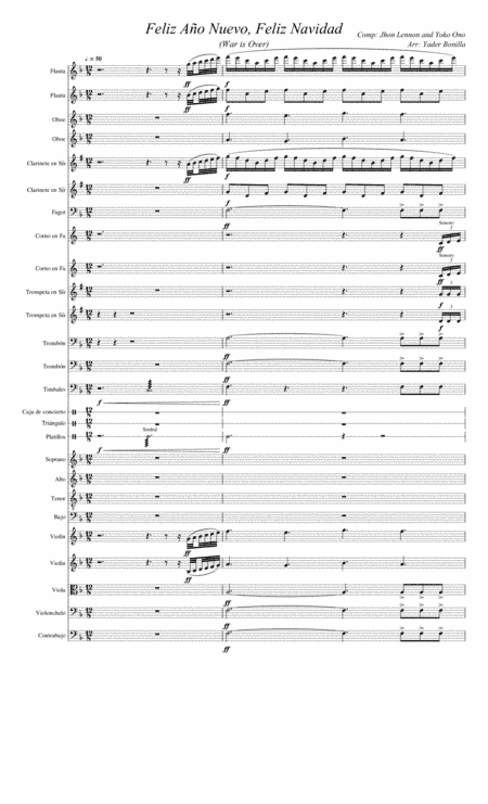 Happy Xmas (war Is Over) (arr. Yader Bonilla)