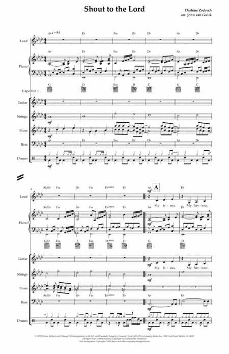 Shout To The Lord (arr. John van Gulik)