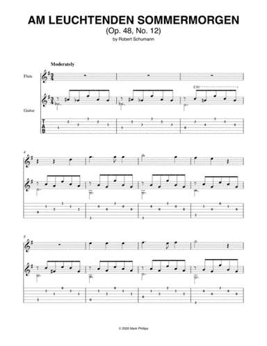 Am leuchtenden Sommermorgen (arr. Mark Phillips)