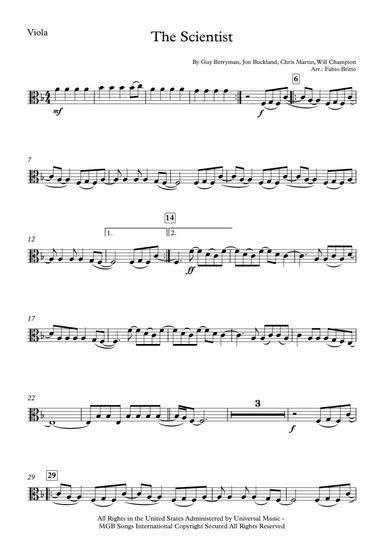 The Scientist (arr. Fabio Britto)