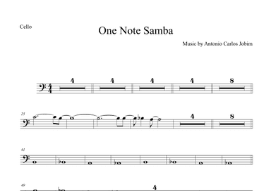 One Note Samba (samba De Uma Nota So) (arr. Anderson Quevedo)
