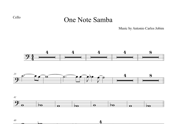 One Note Samba (samba De Uma Nota So) (arr. Anderson Quevedo)