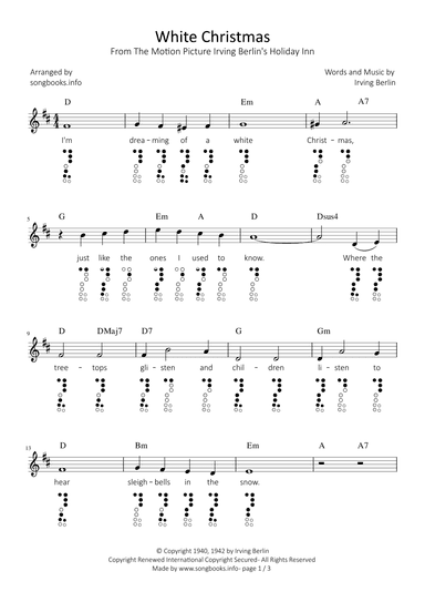 White Christmas (arr. songbooks.info)