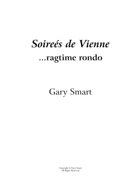 Soiree de Vienne (a ragtime rondo)