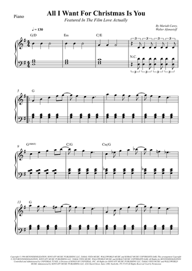 All I Want For Christmas Is You (arr. Wesley S. SIlva)