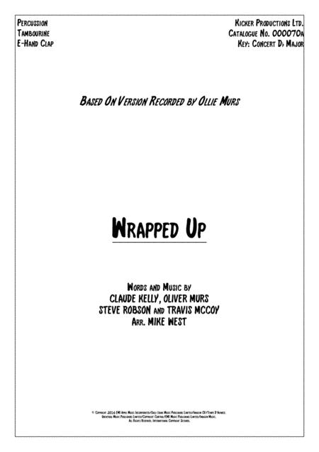 Wrapped Up (arr. Mike West)