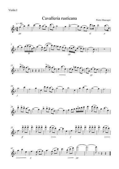 Cavalleria Rusticana (arr. Nataliia Kukobnykova)