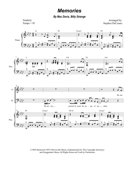 Memories (arr. Stephen DeCesare)