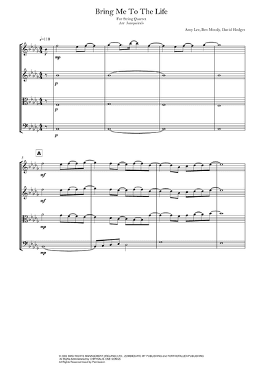 Bring Me To Life (arr. Junqueira's)