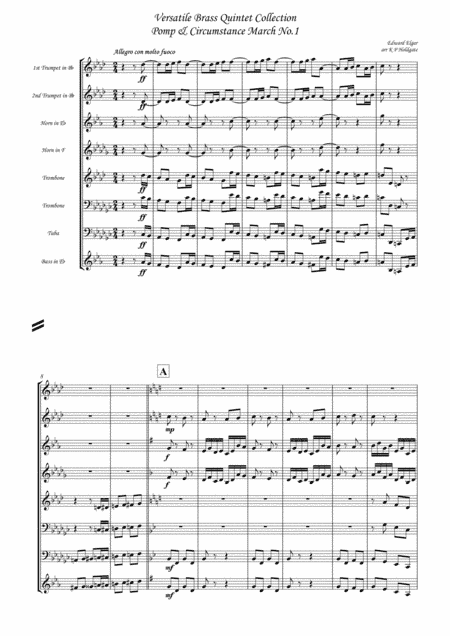 Pomp & Circumstance March No.1 - Brass Quintet (arr. Kevin P Holdgate)