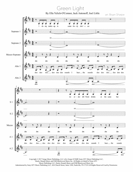 Green Light (arr. Bryan Sharpe)