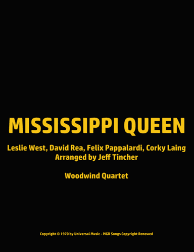 Mississippi Queen (arr. Jeff Tincher)