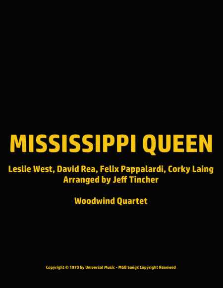 Mississippi Queen (arr. Jeff Tincher)