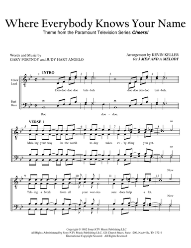 Where Everybody Knows Your Name (arr. Kevin Keller)