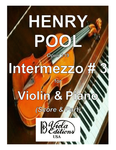 Opus 119, Intermezzo for Violin & Piano # 3 (Score & Part)