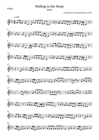 Rolling In The Deep (arr. Melquisedeque C.Silva)