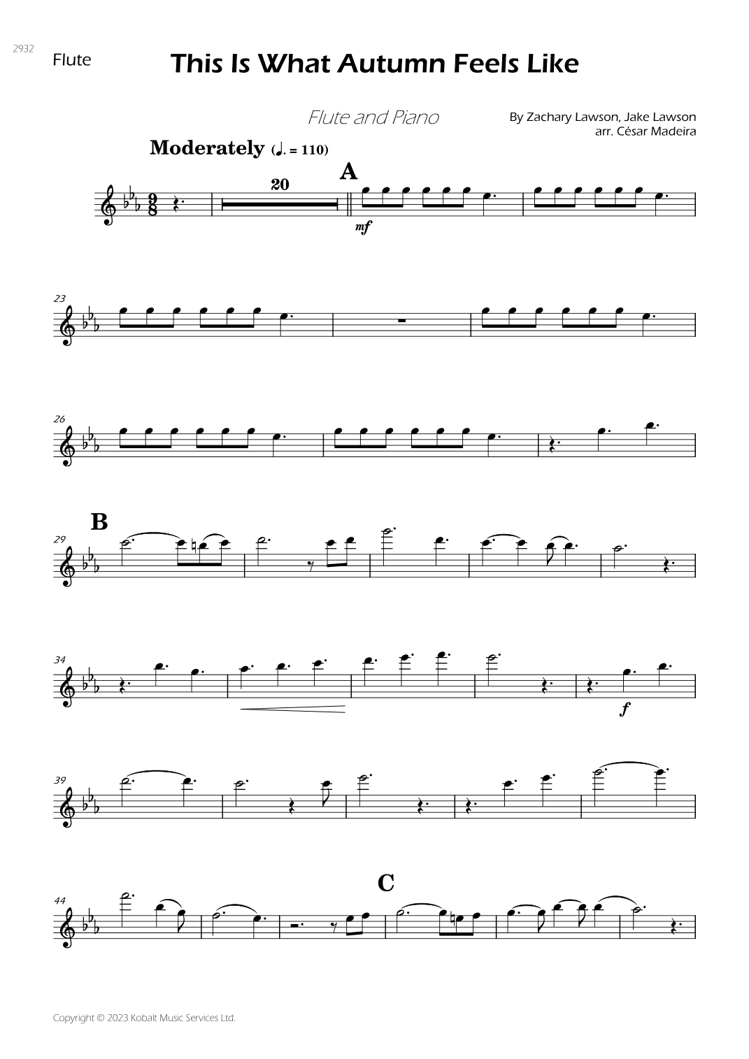 This Is What Autumn Feels Like (arr. César Madeira)