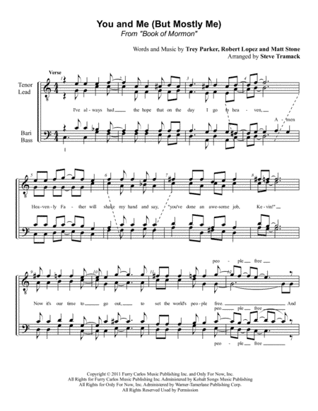 You And Me (but Mostly Me) (arr. Steve Tramack)