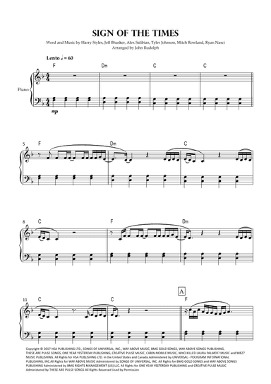 Sign Of The Times (arr. John Rudolph)