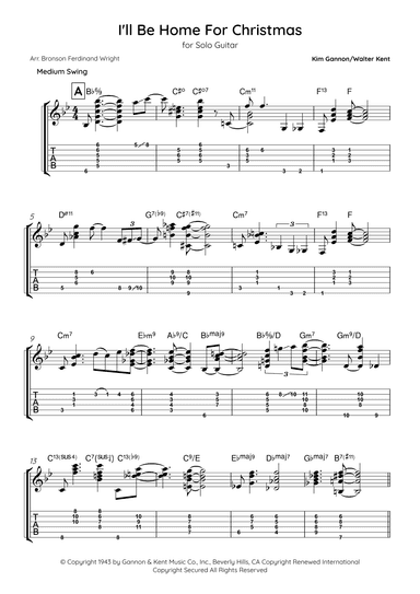 I'll Be Home For Christmas (arr. Bronson Ferdinand Wright)