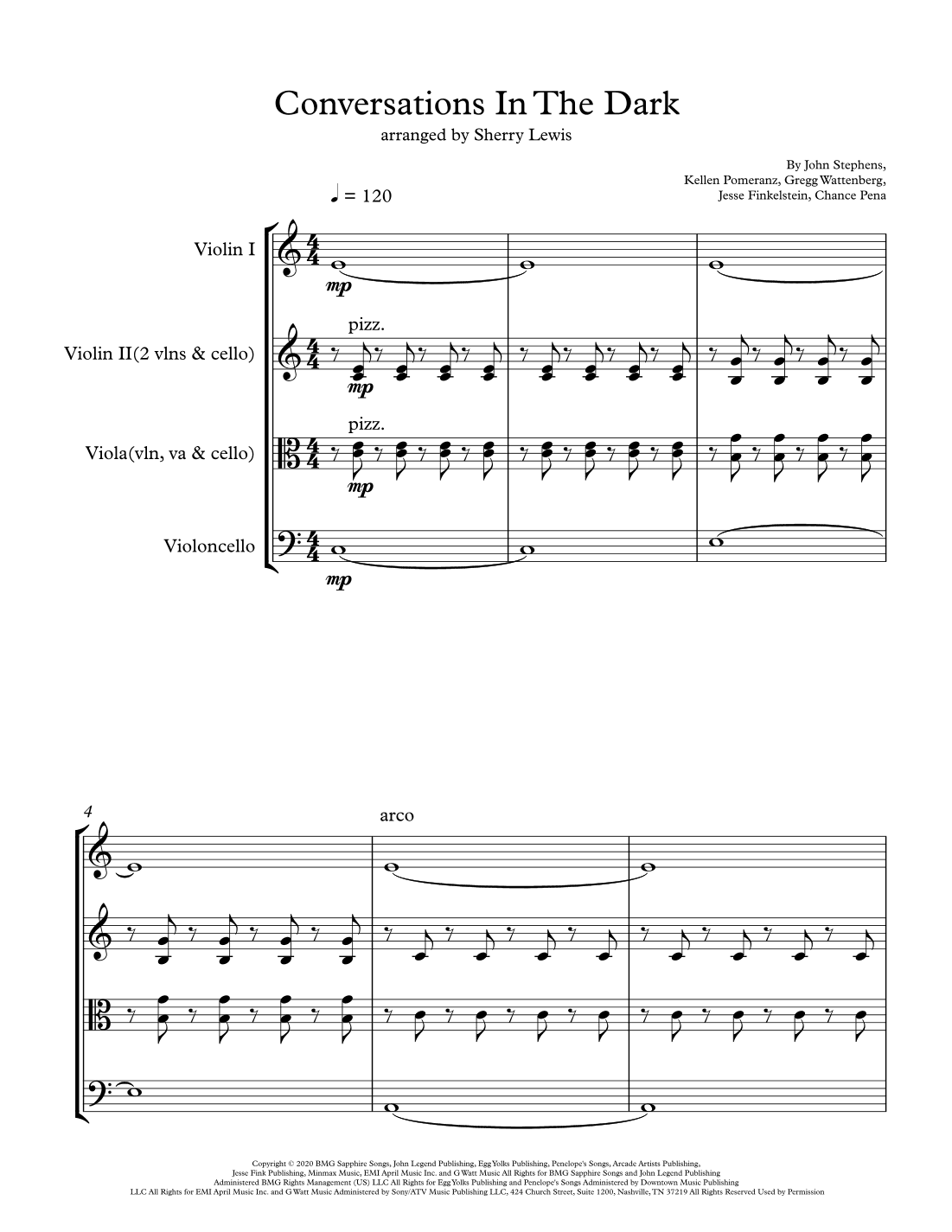 Conversations In The Dark (arr. Sherry Lewis)