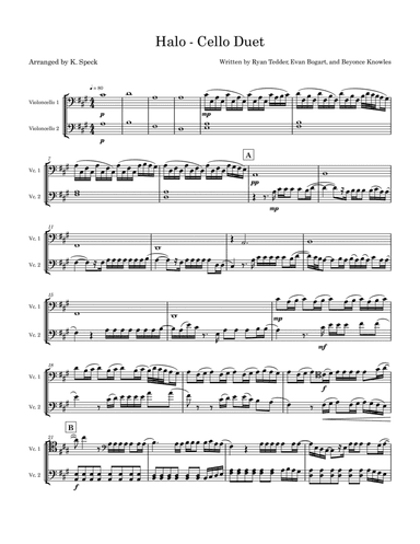 Halo (arr. K. Speck)