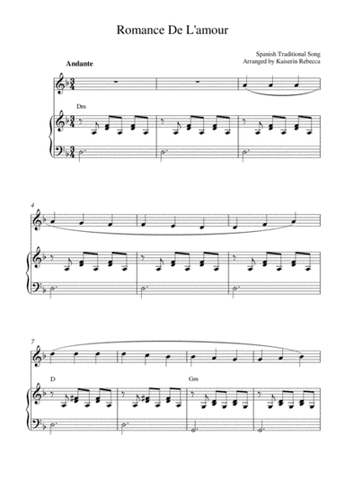 Romance De L'amour (arr. Kaiserin Rebecca)
