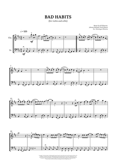 Bad Habits (arr. Henrique Oliveira)