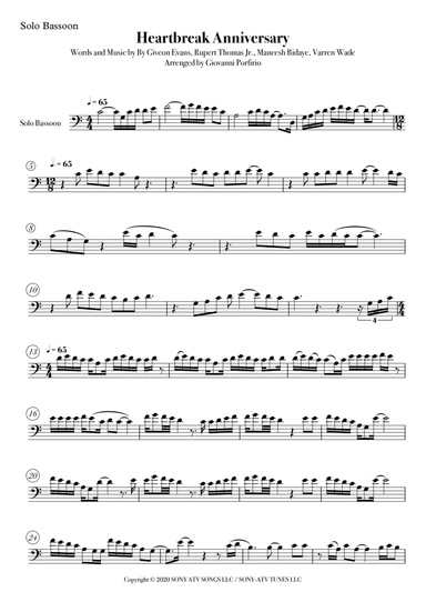 Heartbreak Anniversary (arr. Giovanni Porfirio)