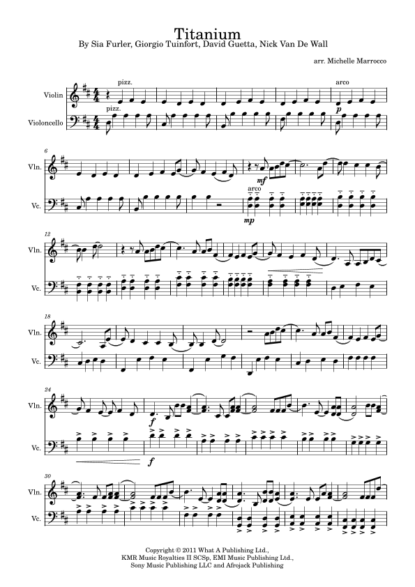 Titanium (arr. Michelle Marrocco)