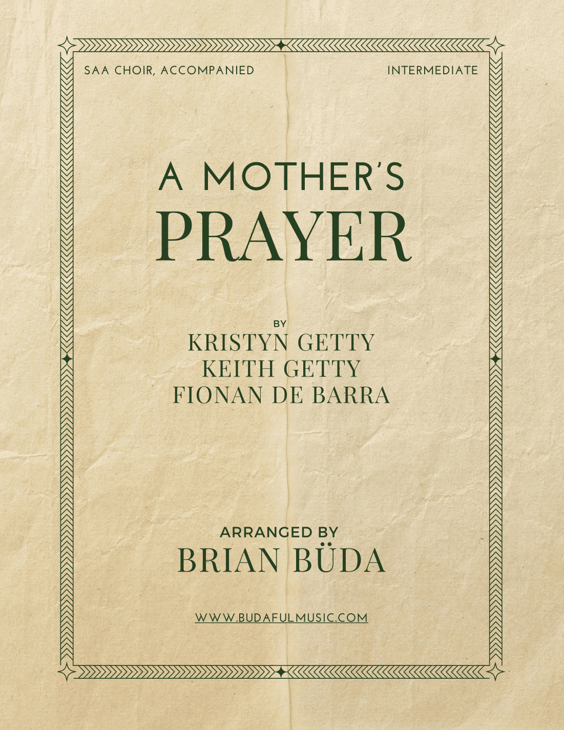 A Mother's Prayer (arr. Brian Buda)