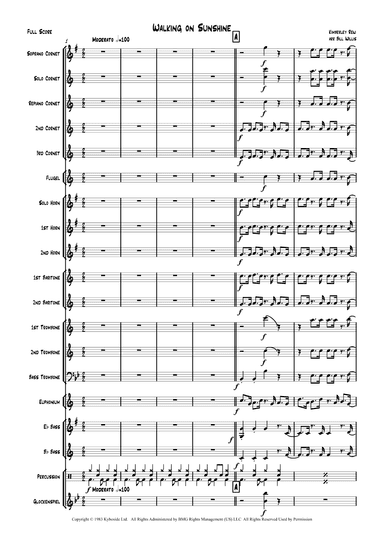 Walking On Sunshine (arr. Bill Willis)