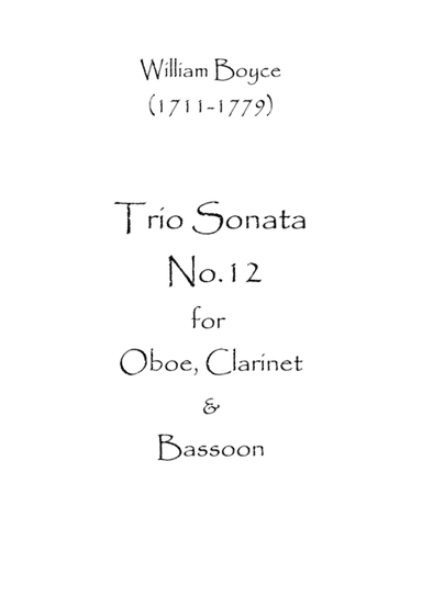 Trio Sonata No.12 (arr. Spence Bundy)