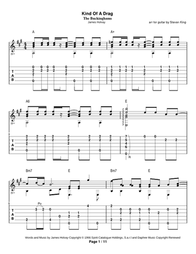 Kind Of A Drag (arr. Steven Michael King)