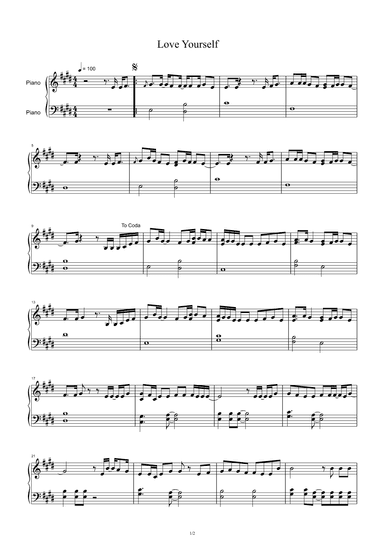 Love Yourself (arr. Justin Bieber)