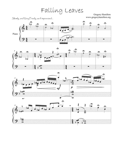 Falling Leaves, for Piano