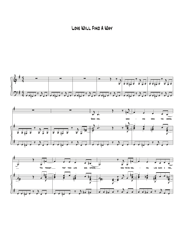 Love Will Find A Way (arr. Biegler)