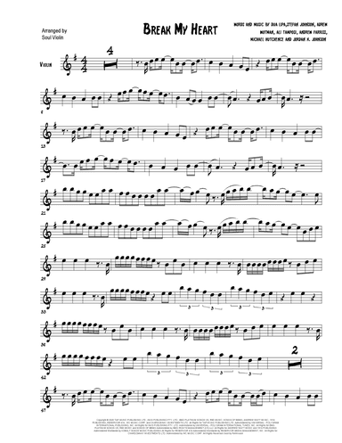 Break My Heart (arr. Soul Violin)