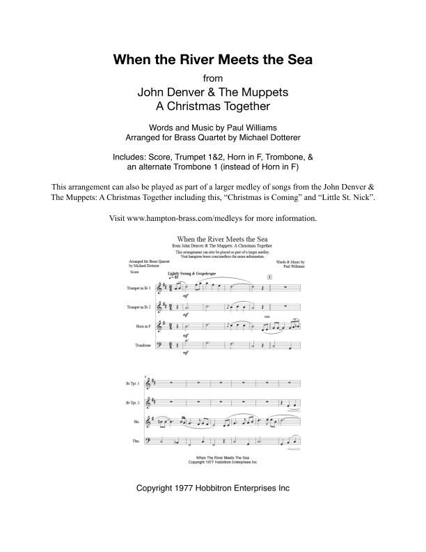 When The River Meets The Sea (arr. Michael Dotterer)
