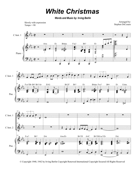 White Christmas (arr. Stephen DeCesare)