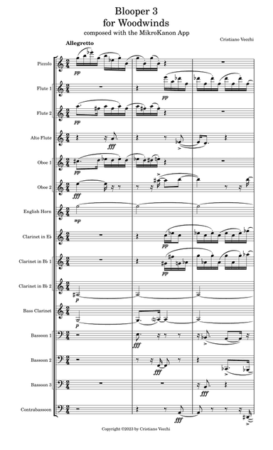 Blooper 3 for Woodwinds