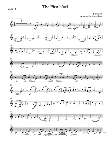 The First Noel (arr. Pentatonix, Adrian Pang)