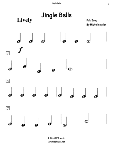 Jingle Bells With Letters (arr. Michelle Ayler)