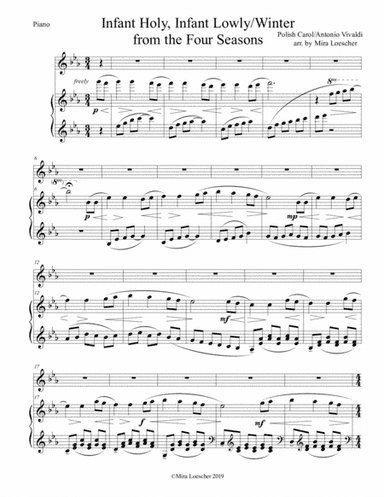 Infant Holy, Infant Lowly with Winter from the Four Seasons (arr. Mira Loescher)