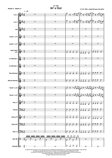 Hot N Cold (arr. Andreas Lux)