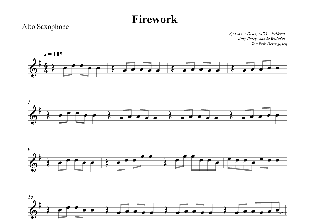 Firework (arr. Wesley S. SIlva)