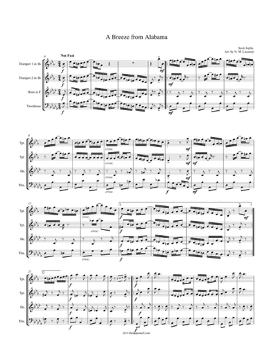 A Breeze from Alabama (arr. Nick Lacanski)