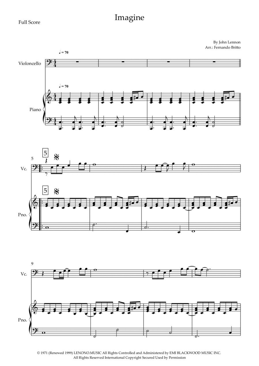 Imagine (arr. Fernando Britto)